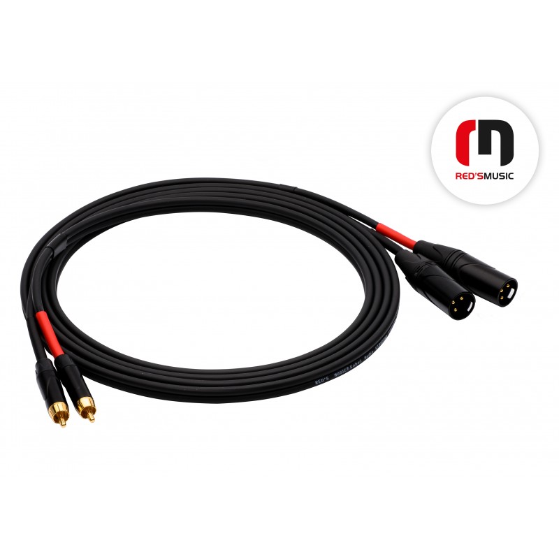Reds Music  AU5470BX Kabel Audio - 2 x RCA / 2 x XLR M długość 7.0 m